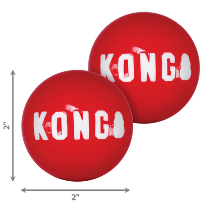 KONG Signature Balls Dog Toy 2pk