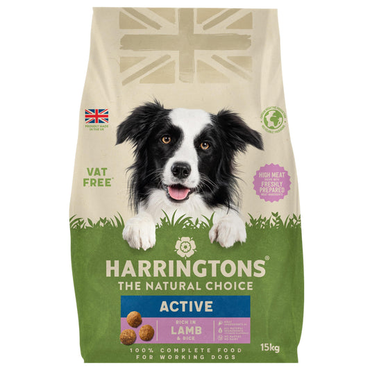Harringtons Active Rich in Lamb & Rice Adult Dry Dog Food 15kg