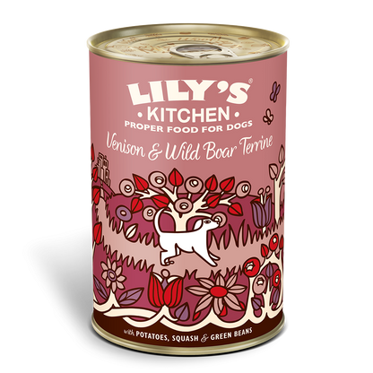 Lily's Kitchen Grain Free Venison & Wild Boar Terrine Wet Dog Food