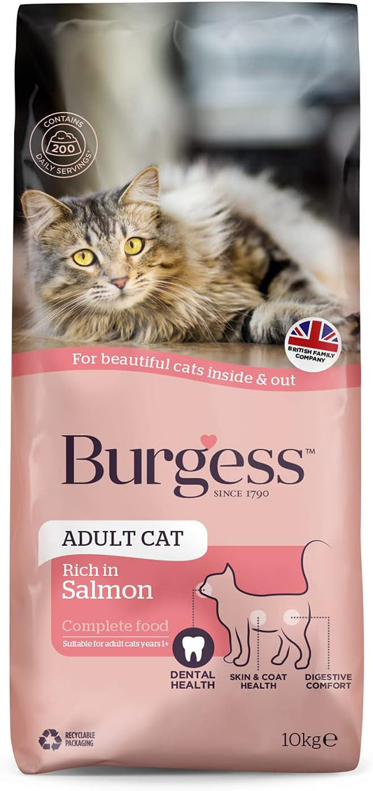 Burgess Adult Rich In Salmon Dry Cat Food