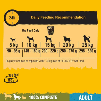 Pedigree Complete with Beef & Vegetables Adult Dry Dog Food 12kg