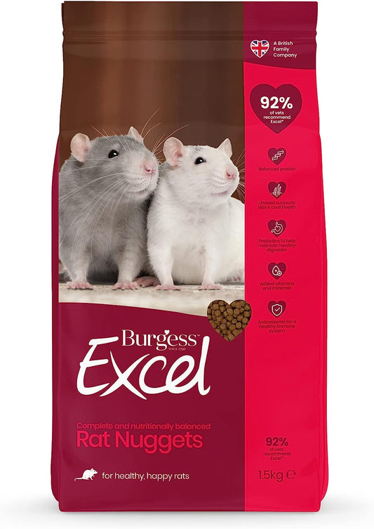 Burgess Excel Rat Nuggets Food 1.5kg