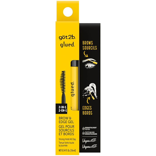 Got2b Schwarzkopf Glued 2-in-1 Brow Gel & Edge Gel 0.54 oz (16ml)
