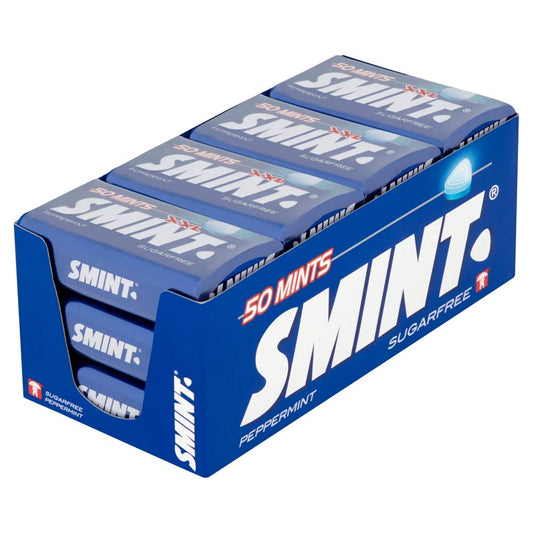 Smint Mints Peppermint Sugar Free 50 Mints (Pack of 12)