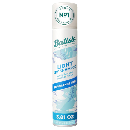 Batiste Light Dry Shampoo Fragrance Free 3.81 oz (109ml)