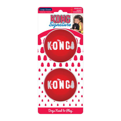 KONG Signature Balls Dog Toy 2pk