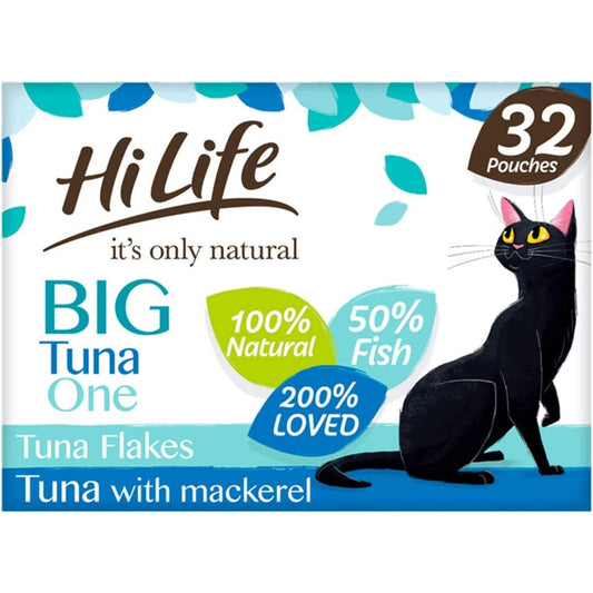 HiLife It's Only Natural The Tuna One Wet Cat Food 32 x 70g