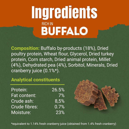 Adventuros Ancient Grain and Superfoods Rich in Buffalo Dog Treats 120g