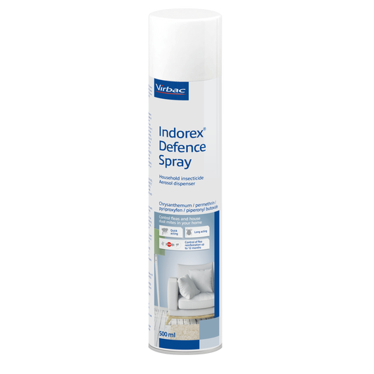 Virbac Indorex Defence Household Flea Spray 500ml