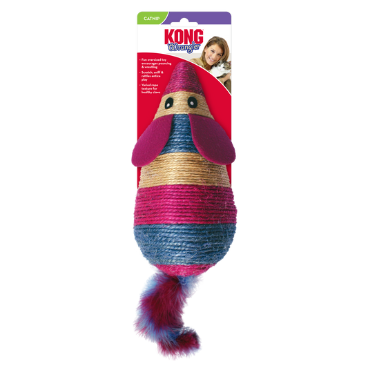 KONG Wrangler Scratch Mouse