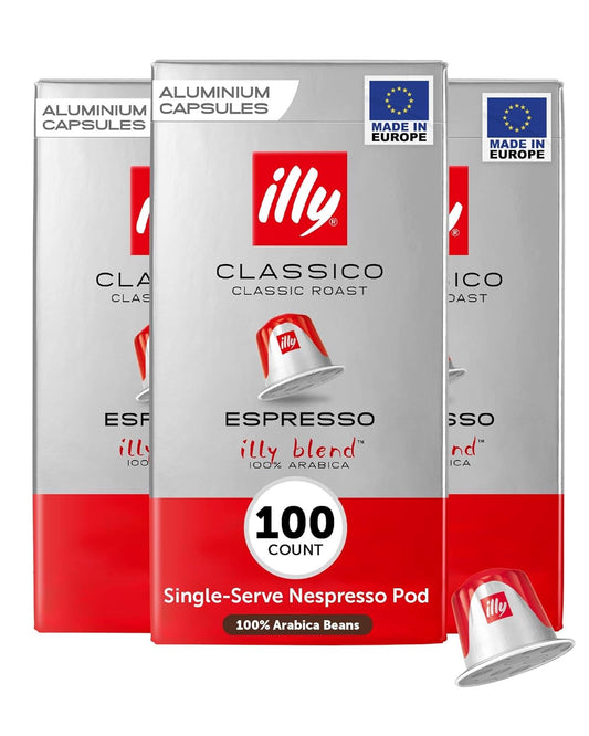 illy Espresso Compatible Capsules Classico Medium Roast 10 Capsules 20.16 oz (571g) Pack of 10