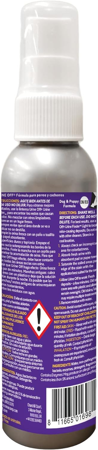 Urine Off Dog and Puppy Formula Spray 118ml