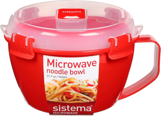 Sistema Microwave Noodle Bowl Red 1109ZS 31.7 oz