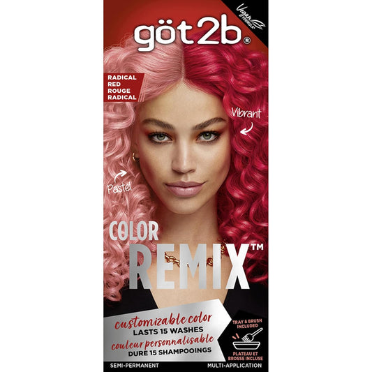 Got2b Color Remix Semi-Permanent Hair Color Radical Red 092 7.05 oz (200g)