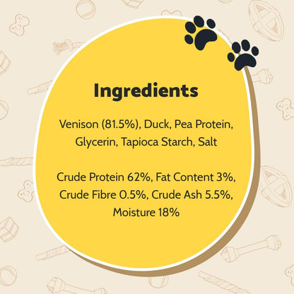 Good Boy Pawsley & Co Chewy Venison Steaks Dog Treats 80g
