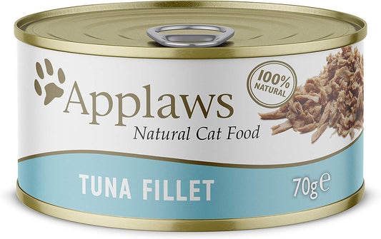 Applaws Adult Tuna Fillet in Broth Wet Cat Food 24 x 70g