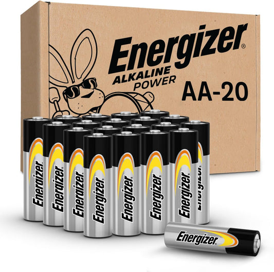 Energizer Alkaline Power AA Batteries (20 Pack)