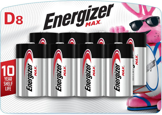 Energizer MAX D Batteries (8 Pack)