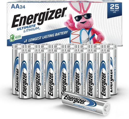 Energizer Ultimate Lithium AA Batteries (24 Pack)