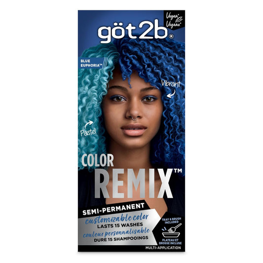 Got2b Color Remix Semi-Permanent Hair Color Blue Euphoria 095 7.05 oz (200g)