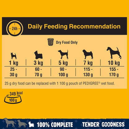 Pedigree Tender Goodness Adult Small with Poultry Dry Dog Food 2.6kg