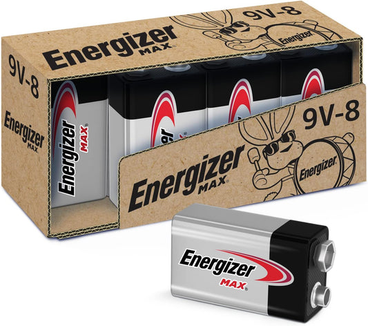 Energizer MAX 9V Batteries (8 Pack)