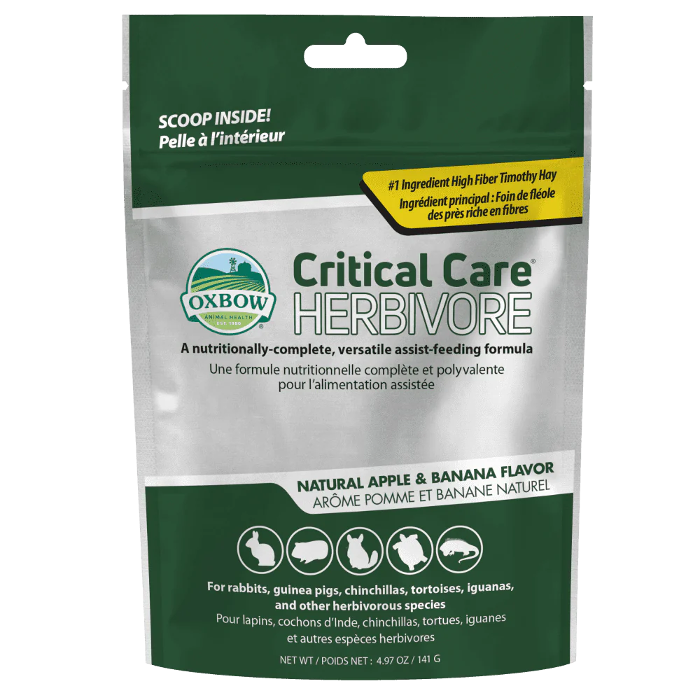 Oxbow Critical Care Herbivore Apple & Banana for Small Animals 141g