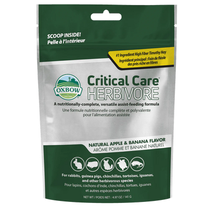 Oxbow Critical Care Herbivore Apple & Banana for Small Animals 141g
