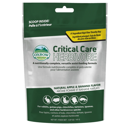 Oxbow Critical Care Herbivore Apple & Banana for Small Animals 141g