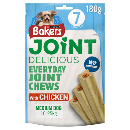 Bakers Joint Delicious Medium Dog Chicken Dog Chews 7 Sticks (180g)