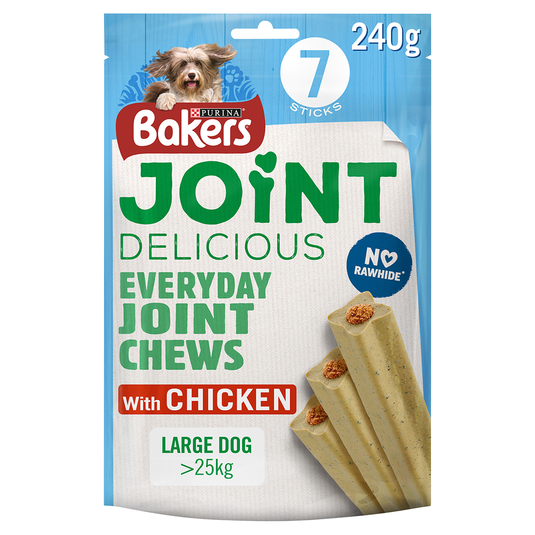 Bakers Joint Delicious Large Dog Chicken Dog Chews 240g