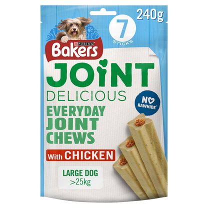 Bakers Joint Delicious Large Dog Chicken Dog Chews 240g