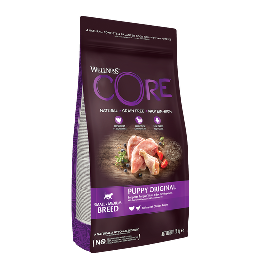 Wellness Core Puppy Turkey & Chicken Recipe Dry Dog Food 1.5kg