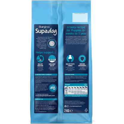 Burgess Supadog Puppy Complete Rich in Chicken Dry Dog Food