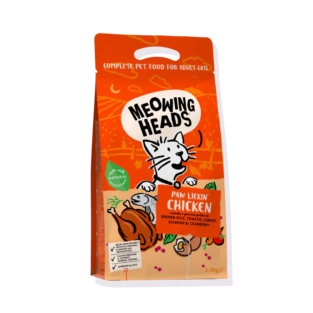 Meowing Heads Paw Lickin Chicken Dry Cat Food