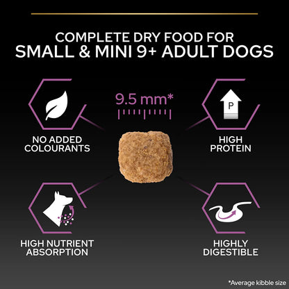 Pro Plan Small and Mini Adult 9+ Senior Age Defence Chicken Dry Dog Food 3kg