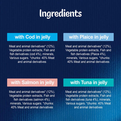 Felix Adult As Good As it Looks Ocean Feasts in Jelly Wet Cat Food 12 x 100g