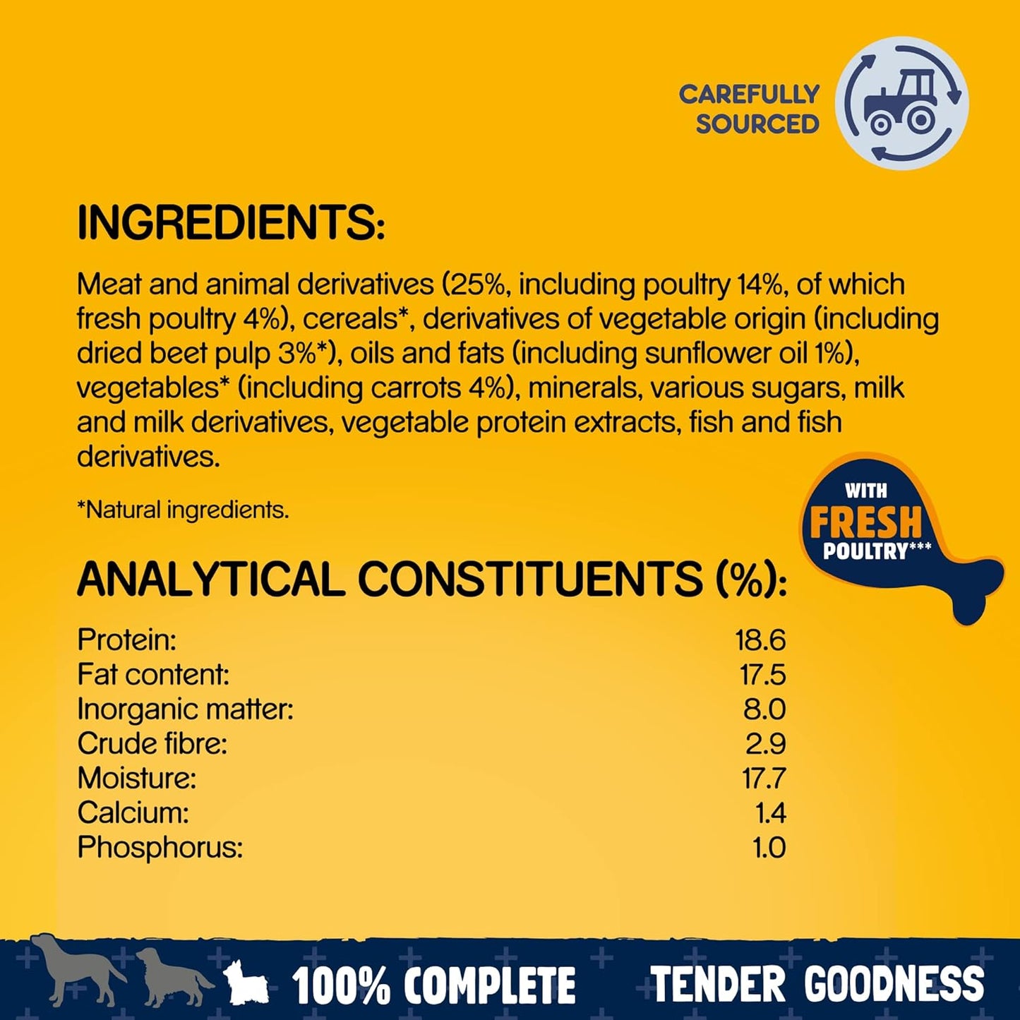 Pedigree Tender Goodness Adult Small with Poultry Dry Dog Food 2.6kg
