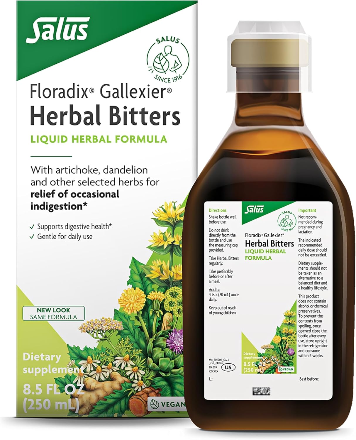 Floradix Gallexier Herbal Bitters 8.5 fl oz (250ml)