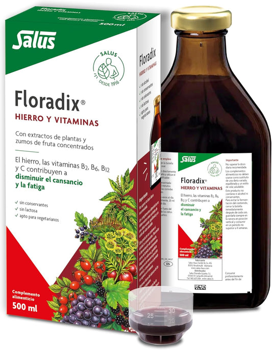 Floradix Liquid Iron Formula 16.9 fl oz (500ml)