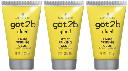 Got2b Schwarzkopf Glued Styling Spiking Glue 1.25 oz (35g) Pack of 3