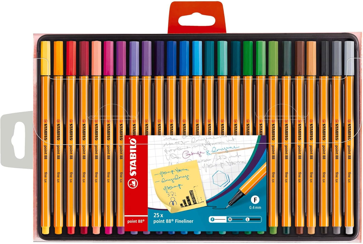 STABILO Fineliner Point 88 Pen Set of 25 Colors