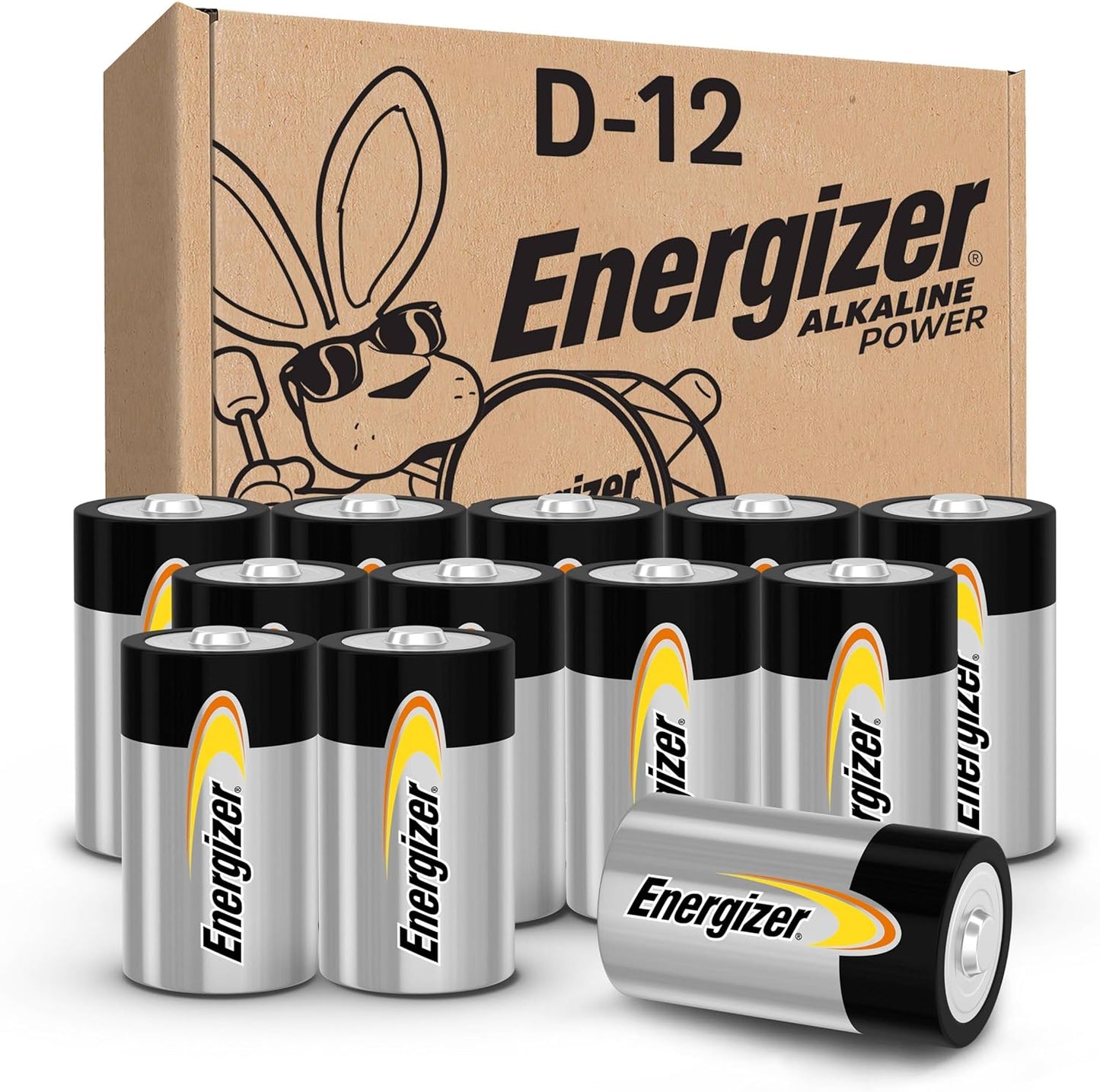 Energizer Alkaline Power D Batteries (12 Pack)