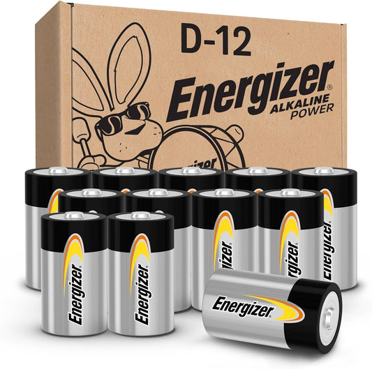 Energizer Alkaline Power D Batteries (12 Pack)