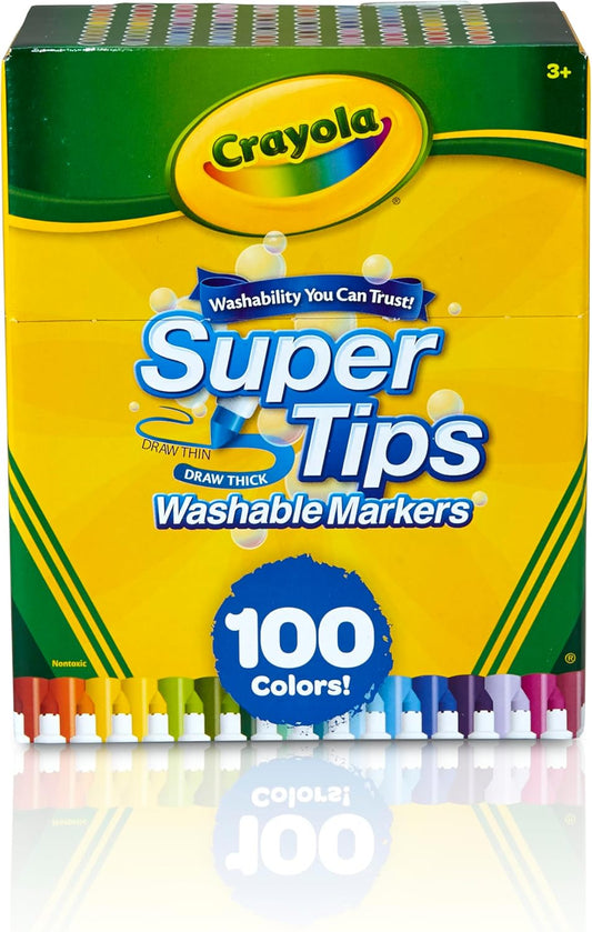 Crayola Super Tips Washable Markers 100 Count