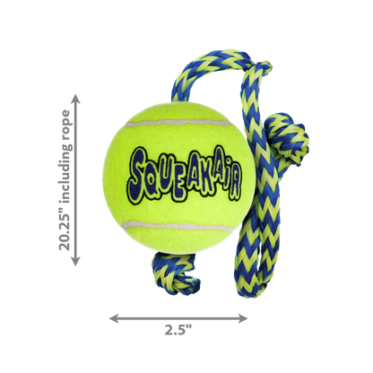 KONG Squeakair Ball with Rope for Dog Medium