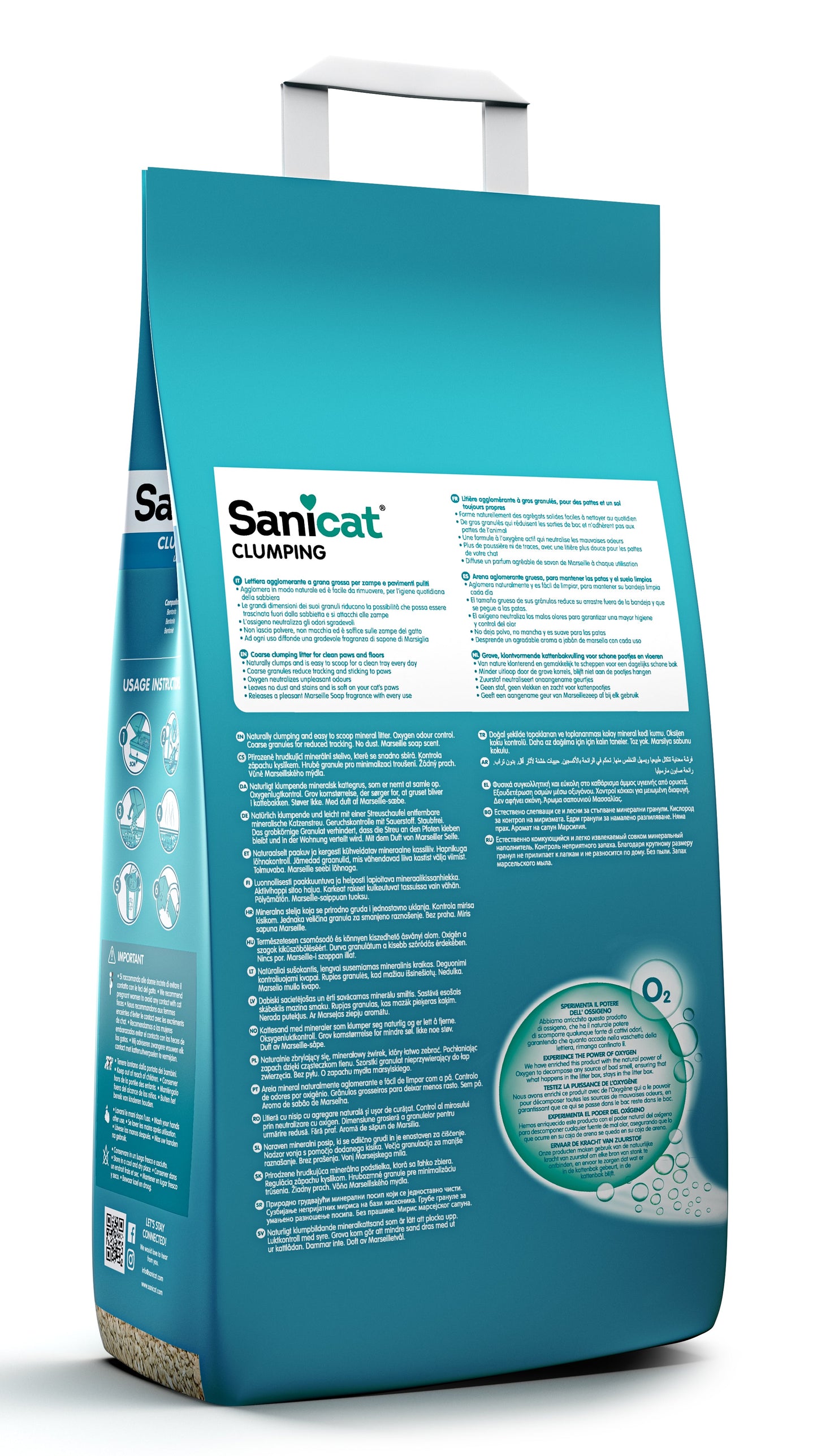 Sanicat Clumping Marseille Soap Cat Litter 10L