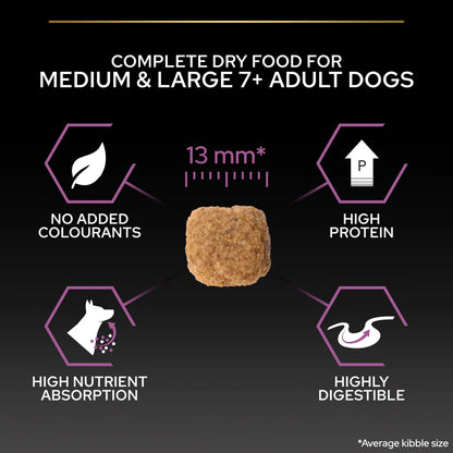 Pro Plan Medium and Large Adult 7+ Age Defence Chicken Dry Dog Food