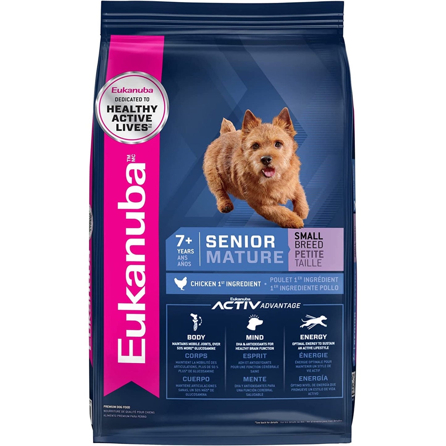 Eukanuba Chicken Senior Small Breed Dry Dog Food 12kg