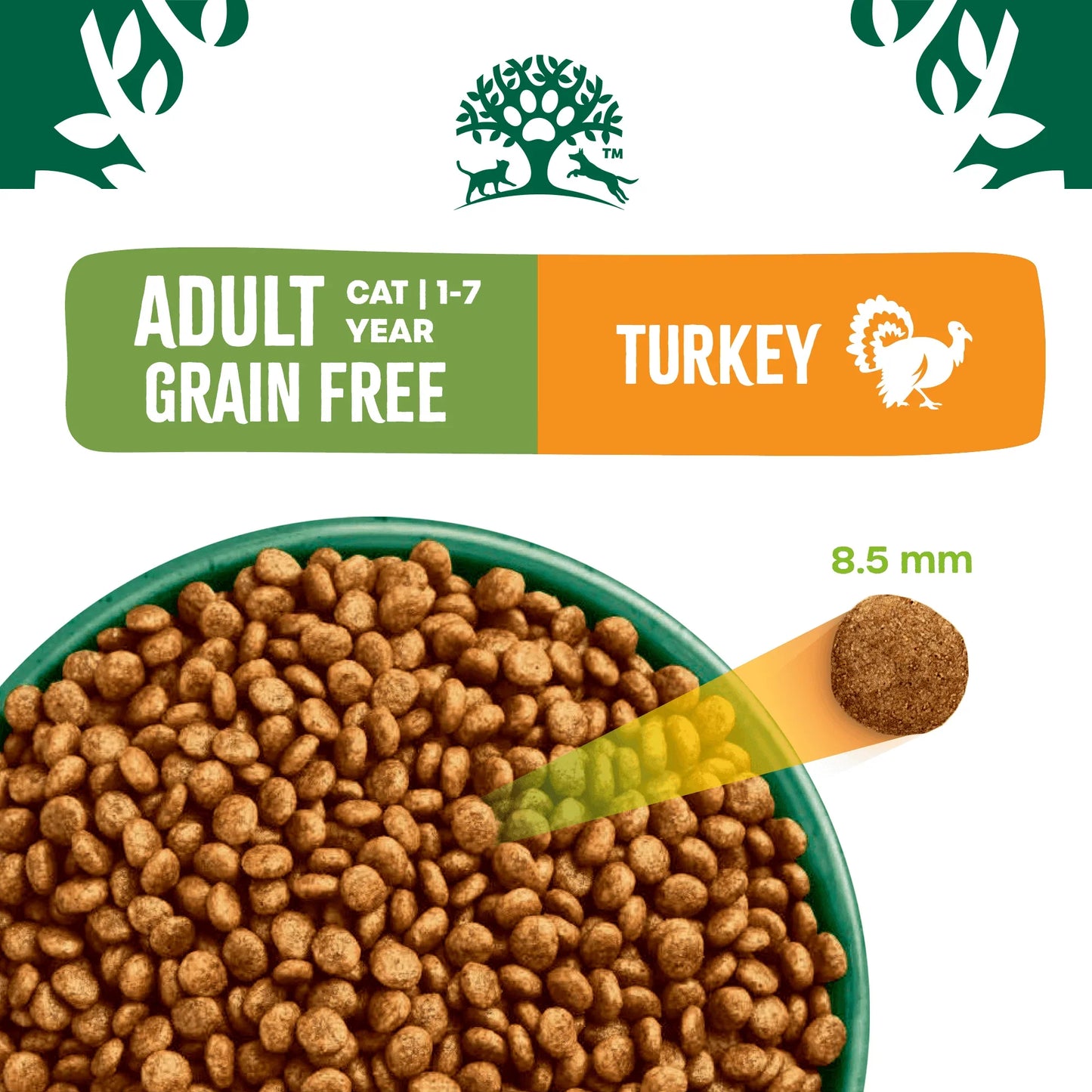 James Wellbeloved Grain Free Adult Turkey & Vegetable Dry Cat Food